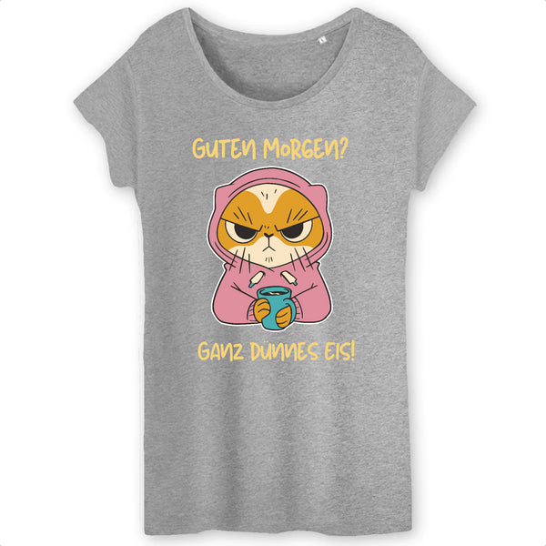 Papero T-SHIRT - BIO- Cat Guten Morgen, dünnes Eis - Damen Sonderangebot