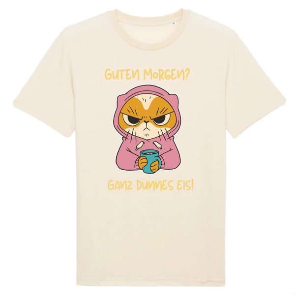 Papero T-SHIRT - BIO- Cat Guten Morgen, dünnes Eis - HERREN Rabatt