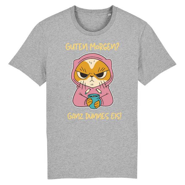 Papero T-SHIRT - BIO- Cat Guten Morgen, dünnes Eis - HERREN Rabatt