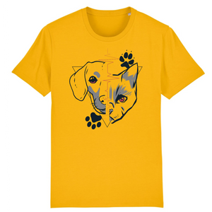 Papero T-Shirt - BIO- Dog + Cat Heartbeat - Herren Online Shopping