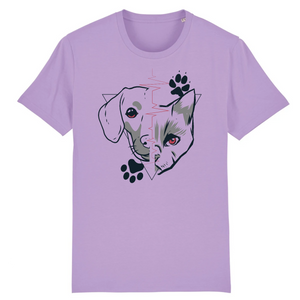 Papero T-Shirt - BIO- Dog + Cat Heartbeat - Herren Online Shopping