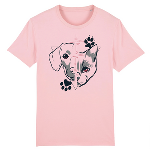Papero T-Shirt - BIO- Dog + Cat Heartbeat - Herren Online Shopping