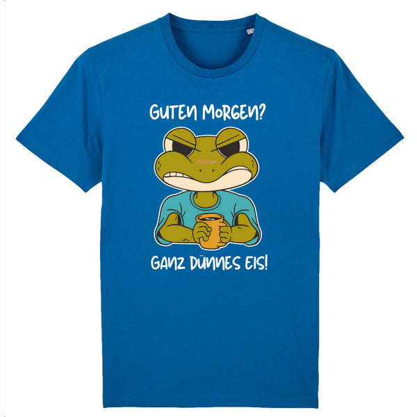 Papero T-SHIRT - BIO- Frog Guten Morgen dünnes Eis - HERREN Weihnachtsangebot