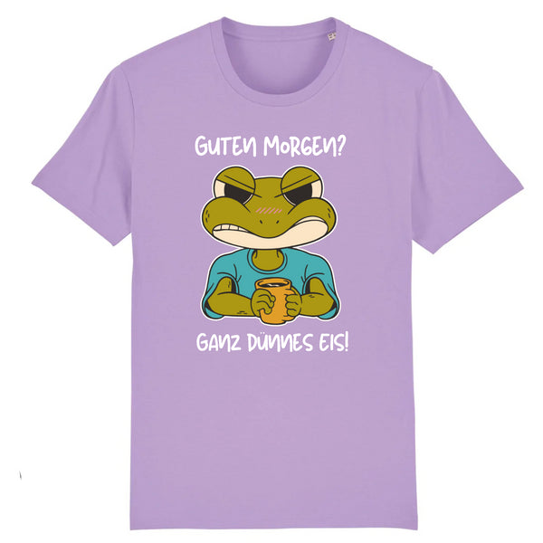 Papero T-SHIRT - BIO- Frog Guten Morgen dünnes Eis - HERREN Weihnachtsangebot