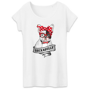 Papero T-Shirt- BIO- FRENCH BULLY ROCKERBULLY- Damen Muttertagsangebot