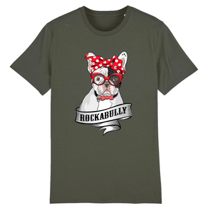 Papero T-Shirt- BIO- FRENCH BULLY ROCKERBULLY- Herren Vatertagsangebot