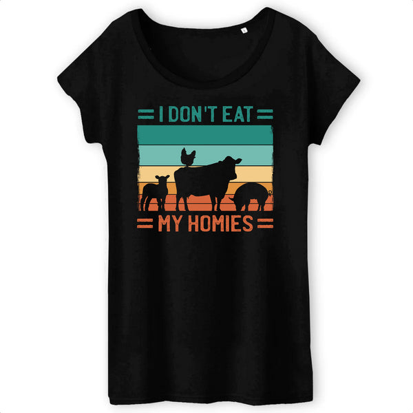Papero T-SHIRT - BIO- I dont eat my homies - Damen Sonderangebote
