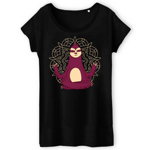 Papero T-Shirt - BIO- MEDITATION SLOTH - Damen VIP-Rabatte