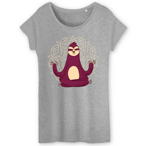 Papero T-Shirt - BIO- MEDITATION SLOTH - Damen VIP-Rabatte