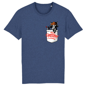 Papero T-Shirt - BIO- Pocket Racoon - Herren Neueste Stile