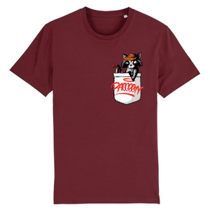 Papero T-Shirt - BIO- Pocket Racoon - Herren Neueste Stile