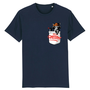 Papero T-Shirt - BIO- Pocket Racoon - Herren Neueste Stile