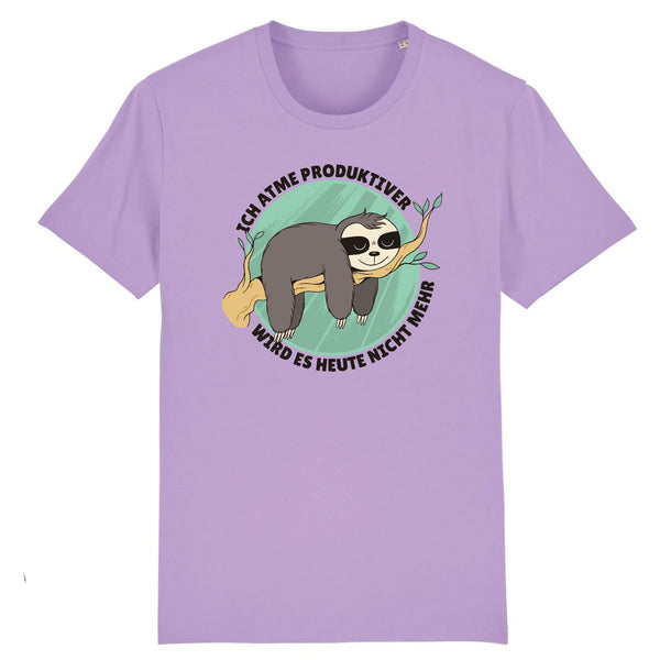 Papero T-SHIRT - BIO- Sloth Ich Atme produktiver - HERREN Bis zu 60% Rabatt