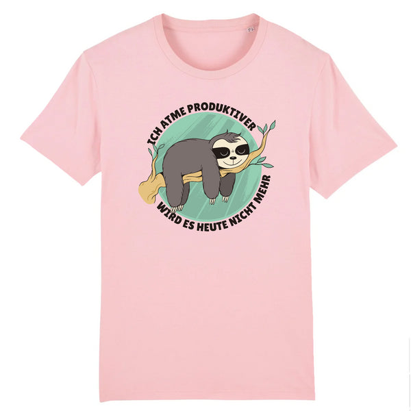 Papero T-SHIRT - BIO- Sloth Ich Atme produktiver - HERREN Bis zu 60% Rabatt