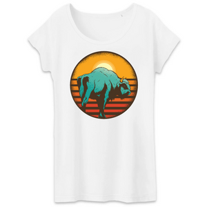 Papero T-Shirt - BIO- vintage-sunset-bison - Damen Clearance-Verkauf