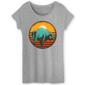 Papero T-Shirt - BIO- vintage-sunset-bison - Damen Clearance-Verkauf
