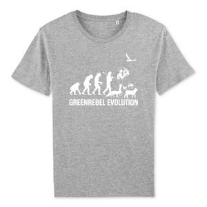 Papero T-Shirt- BIO - Greenrebel Evolution - Es ist Zeit für die grüne Rebellion- Herren Rabatte dieses Monats