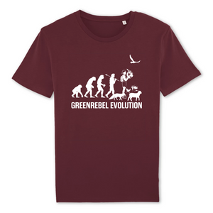 Papero T-Shirt- BIO - Greenrebel Evolution - Es ist Zeit für die grüne Rebellion- Herren Rabatte dieses Monats