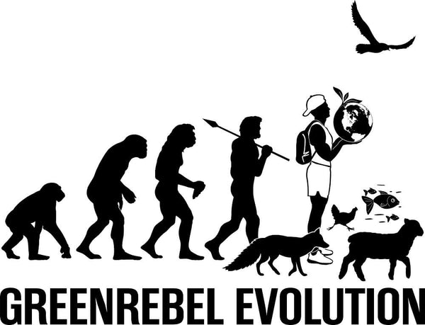 Papero T-Shirt- BIO - Greenrebel Evolution - Es ist Zeit für die grüne Rebellion- Herren Rabatte dieses Monats