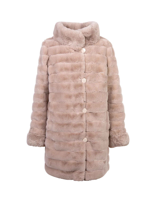Petite M. Kunstpelz Jacke zum Wenden Creme Super Rabatt