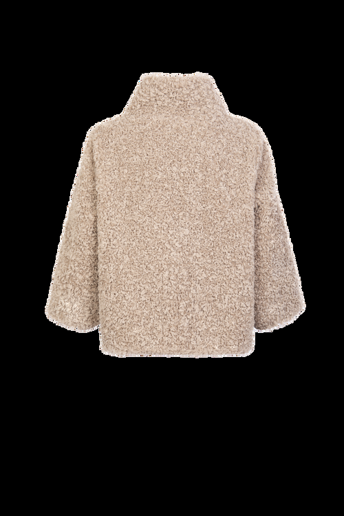 Petite M. Teddyfell Kurze Jacke in Beige Auslauf