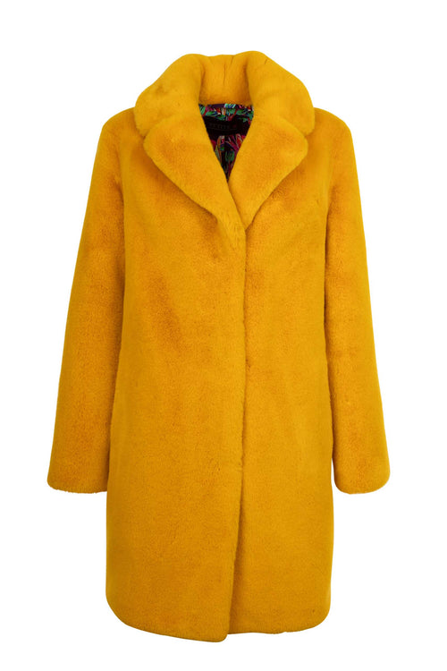 Petite M. Kunstfelljacke Gelb Fabrik Onlineshop