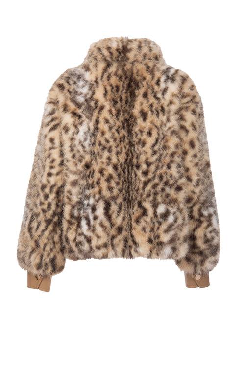 Petite M. Kunstpelz Blouson mit Tiger-Print Heißer Verkauf