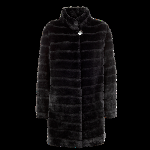Petite M. Leichte Kunstfell Jacke Schwarz Tägliche Deals