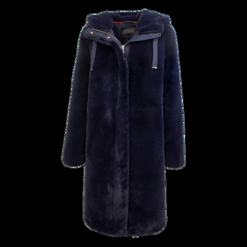 Petite M. Kunstpelz Parka Dunkelblau Bis zu 50% Rabatt