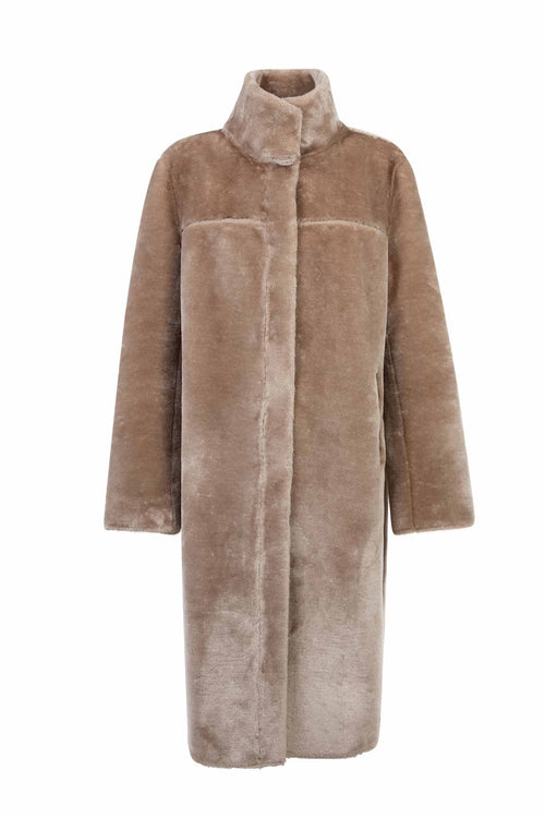 Petite M. Lammfellmantel Imitat Creme Vierteljährliche Förderung