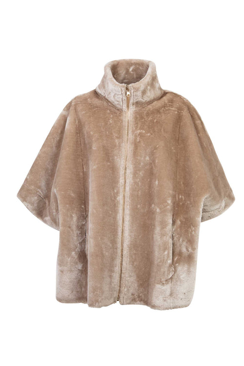Petite M. Cape zum Wenden in Kunstlammfell Online Outlet