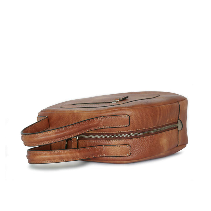Philini Handtasche Vintagestyle in cognac Domi Preisnachlass