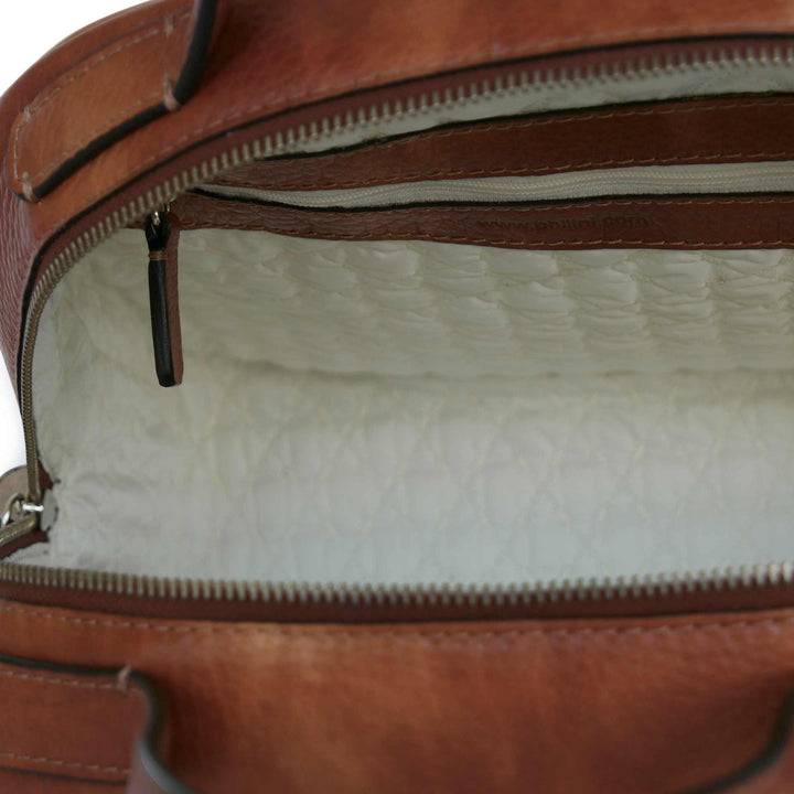 Philini Handtasche Vintagestyle in cognac Domi Discount Store für neue Produkte