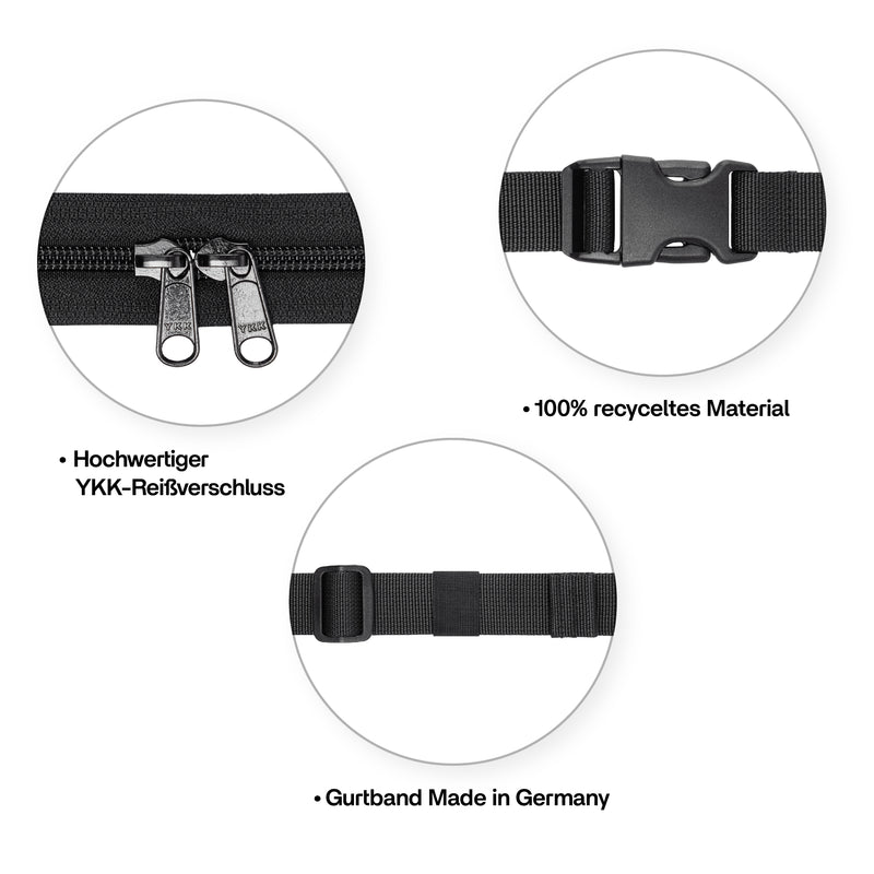 PP Berlin Bauchtasche klassisch, Ripstop Stoff, Damen Herren Unisex Osterangebot