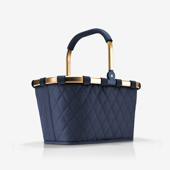 Reisenthel carrybag frame rhombus midnight gold (Einkaufskorb,dunkelblau) Fabrikladen