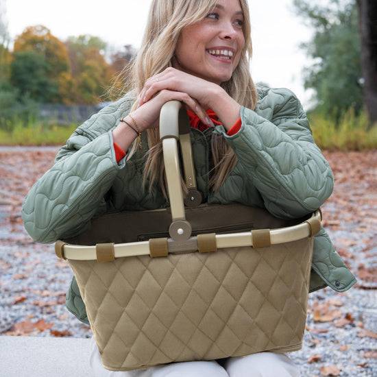 Reisenthel carrybag frame rhombus olive (Einkaufskorb,olive) Begrenzt auf 3 Tage