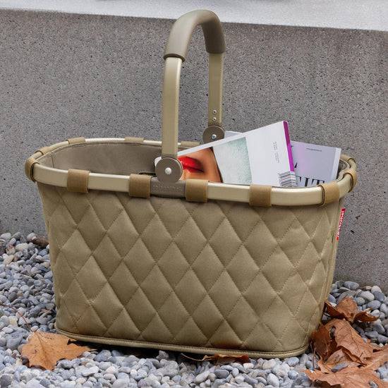 Reisenthel carrybag frame rhombus olive (Einkaufskorb,olive) Begrenzt auf 3 Tage