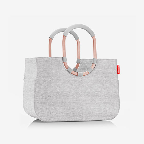 Reisenthel loopshopper L frame twist sky rose (Einkaufstasche,hellgrau) Im Verkauf