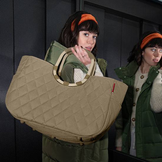 Reisenthel loopshopper L frame rhombus olive (Einkaufstasche,olive) 50% Rabatt für begrenzte Zeit