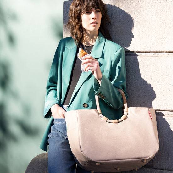 Reisenthel loopshopper L frame twist coffee (Einkaufstasche,creme) Rabatte dieses Monats
