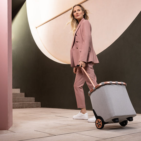 Reisenthel carrycruiser frame twist sky rose (Einkaufstrolley,hellgrau) Lagerräumung