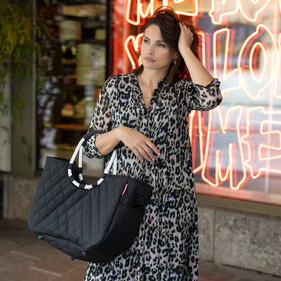 Reisenthel loopshopper L rhombus black (Einkaufstasche,schwarz) Wochenangebot