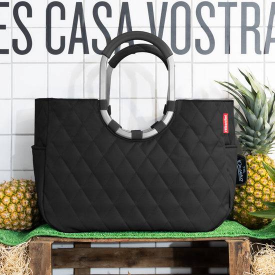 Reisenthel loopshopper L rhombus black (Einkaufstasche,schwarz) Wochenangebot