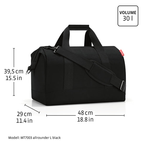 Reisenthel allrounder L twist silver (Große Reisetasche - 30 Liter Platz,grau) Tägliche Deals