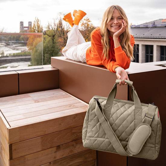 Reisenthel allrounder L rhombus olive (Große Reisetasche - 30 Liter Platz,olive) VIP-Rabatte