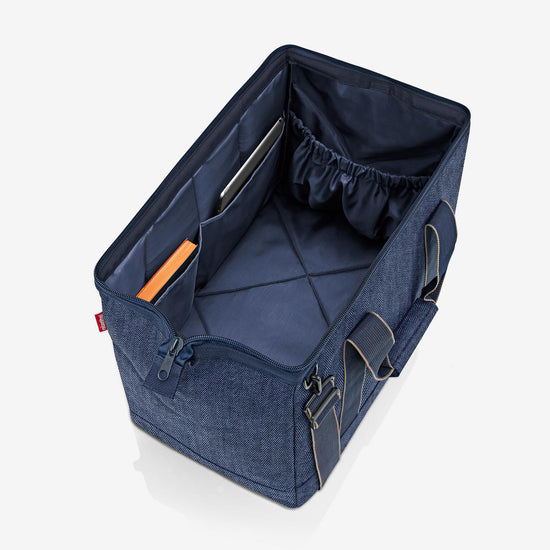 Reisenthel allrounder L herringbone dark blue (Große Reisetasche - 30 Liter Platz,dunkelblau) Fabrikladen