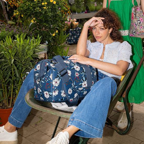 Reisenthel allrounder L garden blue (Große Reisetasche - 30 Liter Platz,blau) Begrenzt auf 3 Tage