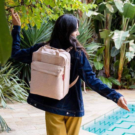 Reisenthel allday backpack M twist coffee (Rucksack,creme) Outlet