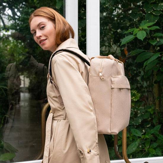 Reisenthel allday backpack M twist coffee (Rucksack,creme) Outlet