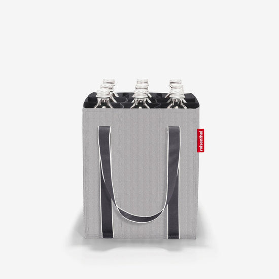 Reisenthel bottlebag herringbone grey (Flaschentasche,grau) Heißer Verkauf